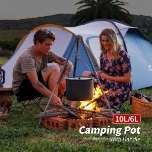 قابلمه آویز سفری نیچرهایک مدل H026 Hanging Pot کد NH19CJ003 گنجایش 10 لیتر