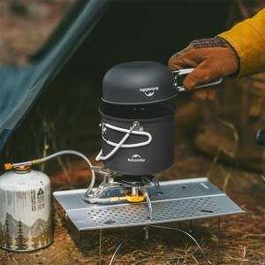 ست ظروف 4 تکه نیچرهایک مدل Wild trekking 4 in 1  کد NH18T018-G