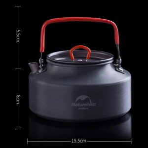 کتری سفری نیچرهایک مدل Outdoor picnic teapot کد NH17C020-H گنجایش 1.1 لیتر