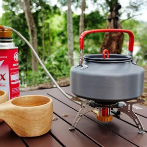 کتری سفری نیچرهایک مدل Outdoor picnic teapot کد NH17C020-H گنجایش 1.1 لیتر