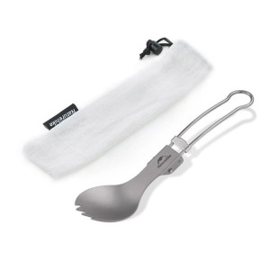اسپورک تاشو تیتانیوم نیچرهایک مدل Titanium Fork Spoon کد NH19C001-J