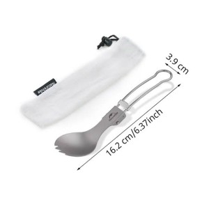 اسپورک تاشو تیتانیوم نیچرهایک مدل Titanium Fork Spoon کد NH19C001-J