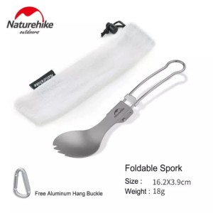 اسپورک تاشو تیتانیوم نیچرهایک مدل Titanium Fork Spoon کد NH19C001-J