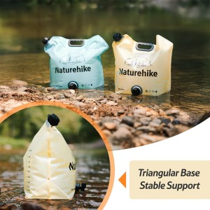گالن آب تاشو نیچرهایک مدل Ling Wo Outdoor Water Bag کد CNK2450CF027 گنجایش 10 لیتر