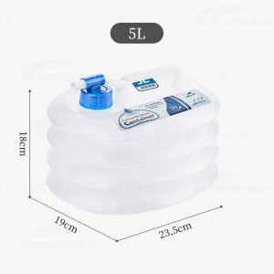 گالن آب تاشو نیچرهایک مدل Collapsible water bucket PE کد NH14S002-T گنجایش 5 لیتر