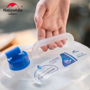 گالن آب تاشو نیچرهایک مدل Collapsible water bucket PE کد NH14S002-T گنجایش 5 لیتر