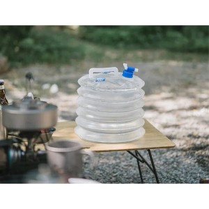 گالن آب تاشو نیچرهایک مدل Collapsible water bucket PE کد NH14S002-T گنجایش 15 لیتر
