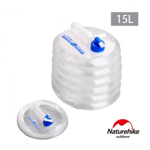 گالن آب تاشو نیچرهایک مدل Collapsible water bucket PE کد NH14S002-T گنجایش 15 لیتر