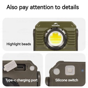 چراغ نورافکن کمپینگ نیچرهایک مدل Outdoor Floodlight کد CNK2300012