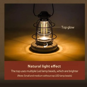 چراغ فانوسی نیچرهایک مدل Retro Atmosphere Camp Lights کد NH21ZM010 سایز متوسط