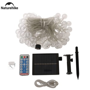 چراغ ریسه ای سولار 20 متری نیچرهایک مدل Solar pendant light ball string کد CNH22DQ027