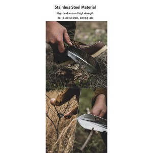 بیلچه چندمنظوره نیچرهایک مدل Multi-functional Outdoor Hand Shovel کد NH20GJ001