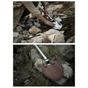 بیل تاشو چندمنظوره نیچرهایک مدل  Multifunctional Outdoor Shovel کد NH20GJ002