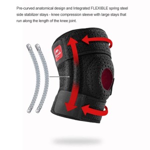 زانوبند ورزشی نیچرهایک مدل our Spring Support Reinforced Knee Pads 20HJ کد NH20HJ008
