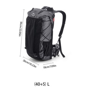 کوله پشتی نیچرهایک مدل Rock کد NH20BB113 گنجایش 5+45 لیتر