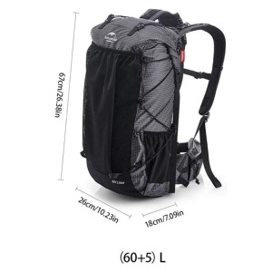 کوله پشتی نیچرهایک مدل Rock کد NH19BP095 گنجایش 5+60 لیتر