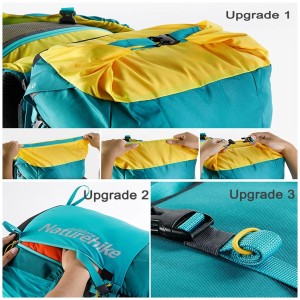 کوله‌پشتی کوهنوردی 5+45 لیتری نیچرهایک مدل NH18Y045-Q