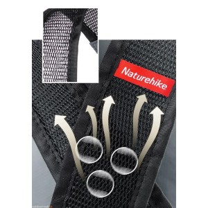 کوله پشتی تاشو نیچرهایک مدل Yunyan silicone کد NH17A012-B گنجایش 18 لیتر