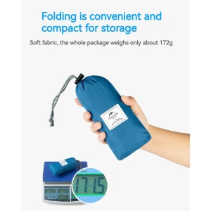 کوله پشتی تاشو نیچرهایک مدل Yunyan silicone کد NH17A017-B گنجایش 22 لیتر