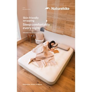 روکش تشک بادی نیچرهایک مدل Soft Fitted Sheet For Air Mattress کد CNK2650PJ013 مناسب برای ضخامت 25 سانتی متر