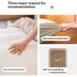 روکش تشک بادی نیچرهایک مدل Soft Fitted Sheet For Air Mattress کد CNK2650PJ013 مناسب برای ضخامت 38/45 سانتی متر