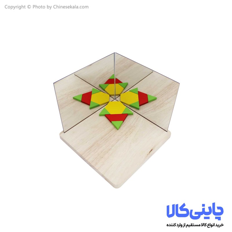 بازی آینه اشکال چوبی مدل ABC