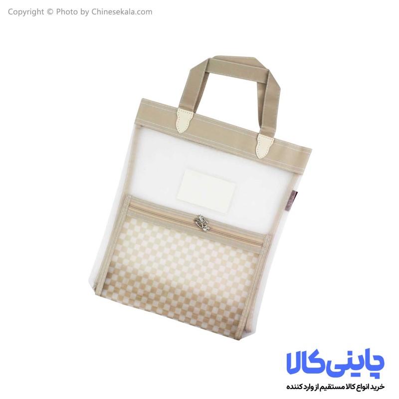 توت بگ شفاف توری کرمی