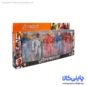 مجموعه 5 عددی اکشن فیگور مدل Avengers