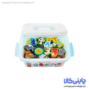 نخ و مهره چوبی سطلی مدل MUWANZI