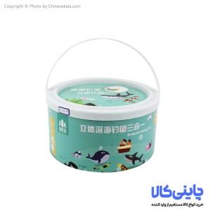پازل ماهیگیری چوبی سطلی مدل حیوانات دریایی