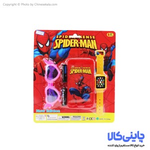 ست ساعت و عینک و تلفن موزیکال مدل Spider Man