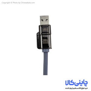 کابل شارژ آیفون 1.5 متری طوسی