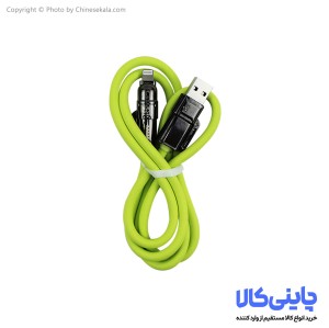کابل تبدیل USB به تایپ سی و لایتنینگ 1 متری سبز