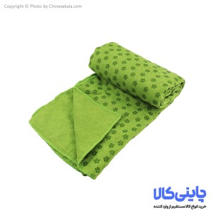 مت یوگا حوله ای استپ دار سبز