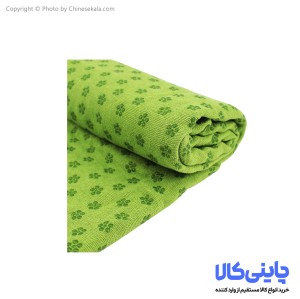 مت یوگا حوله ای استپ دار سبز
