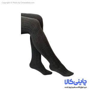 جوراب شلواری طرح گندم دودی زنانه سایز M