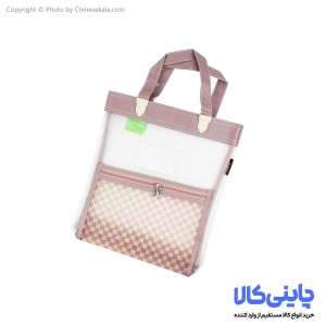 توت بگ شفاف توری صورتی