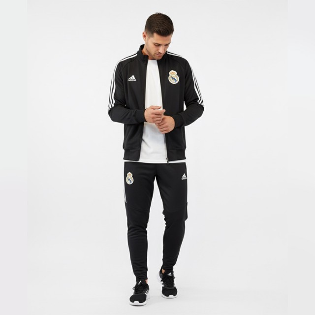ست ورزشی مردانه باشگاه رئال مادرید، مشکی، ترک درجه یک | Real Madrid men's sports set