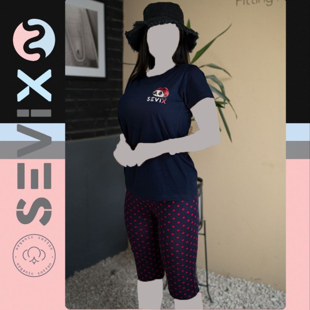 ست تیشرت شلوارک زنانه سوی 8103 | Sevi