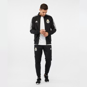 ست ورزشی مردانه باشگاه رئال مادرید، مشکی، ترک درجه یک | Real Madrid men's sports set