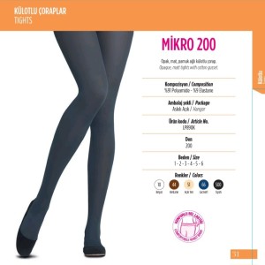 جوراب شلواری ضخیم پنتی اصل | Penti Mikro 200