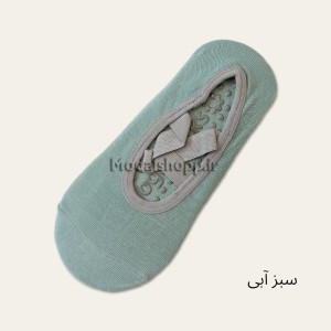 جوراب یوگا، پیلاتس بند طوسی ضربدری - Yoga, Pilates Socks