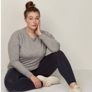 لگ میکروفیبر سایز بزرگ شاین ،کمر گنی _ OverSize Microfiber Leggings