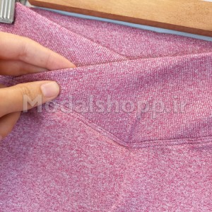 شورتک سیملس ورزشی کمر هفتی پشت کش‌دار