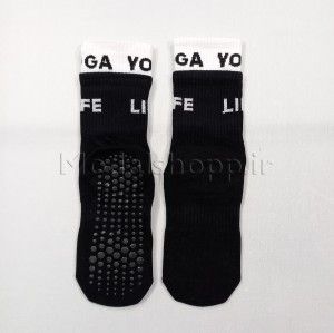 جوراب یوگا، پیلاتس ساقدار وارداتی کش دوبل -- Yoga &amp; Pilates Socks