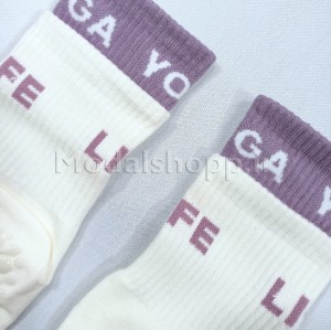 جوراب یوگا، پیلاتس ساقدار وارداتی کش دوبل -- Yoga &amp; Pilates Socks