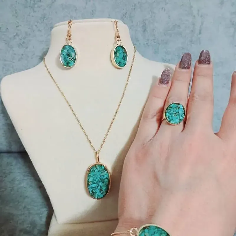 ست کامل فیروزه کوبی  مدل Vela (وِلا)