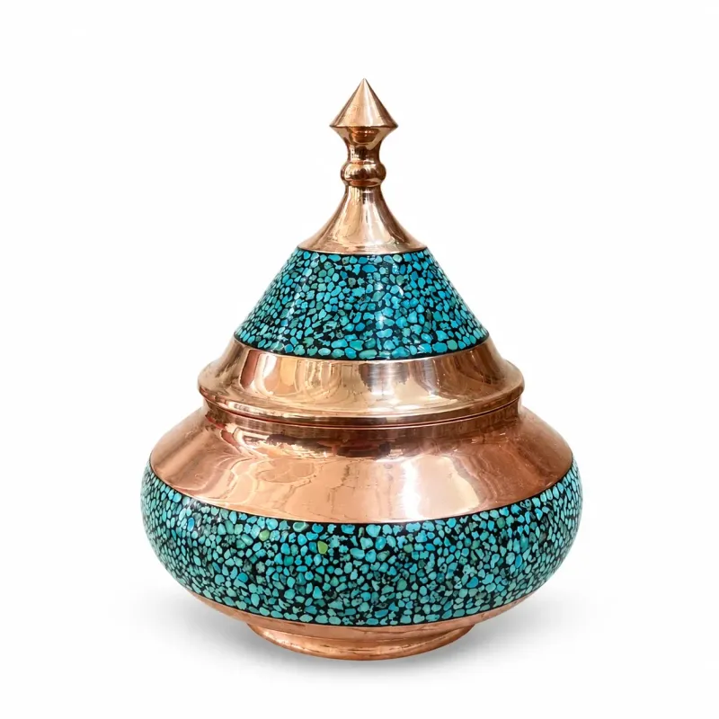 قندان فیروزه کوبی مدل سفینه