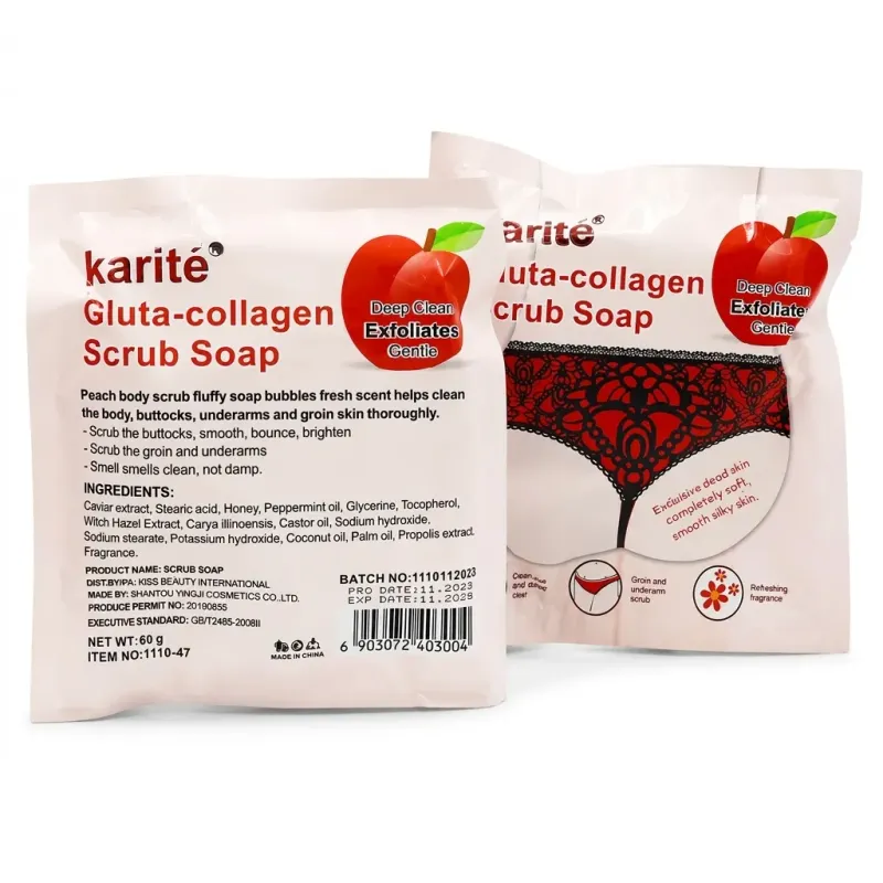 صابون اسکراب گلوتا کلاژن کاریته (Karité)