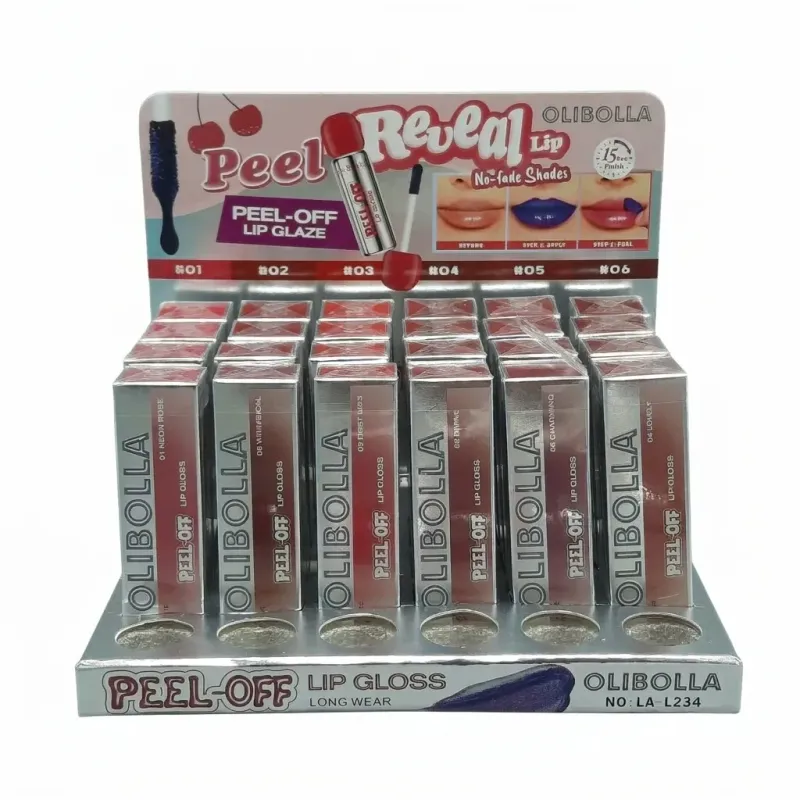 تینت لب برچسبی (پیل آف)  اولی‌بولا (Olibolla Peel-Off Lip Glaze)